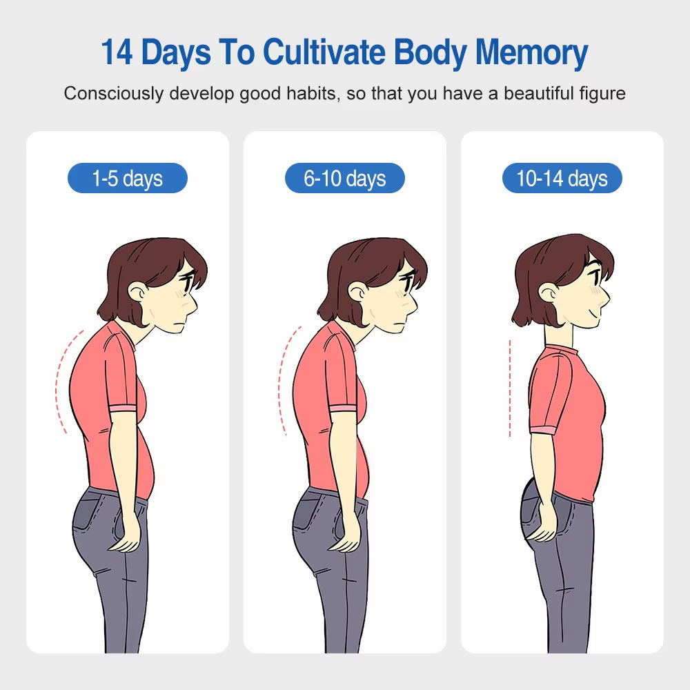 USB Rechargeable Smart Posture Corrector with Vibration Alerts - Adjustable, Lightweight, and Comfortable Back Shoulder Trainer